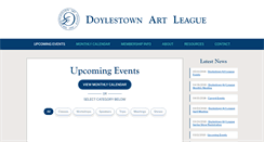 Desktop Screenshot of doylestownartleague.com