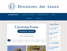 Tablet Screenshot of doylestownartleague.com